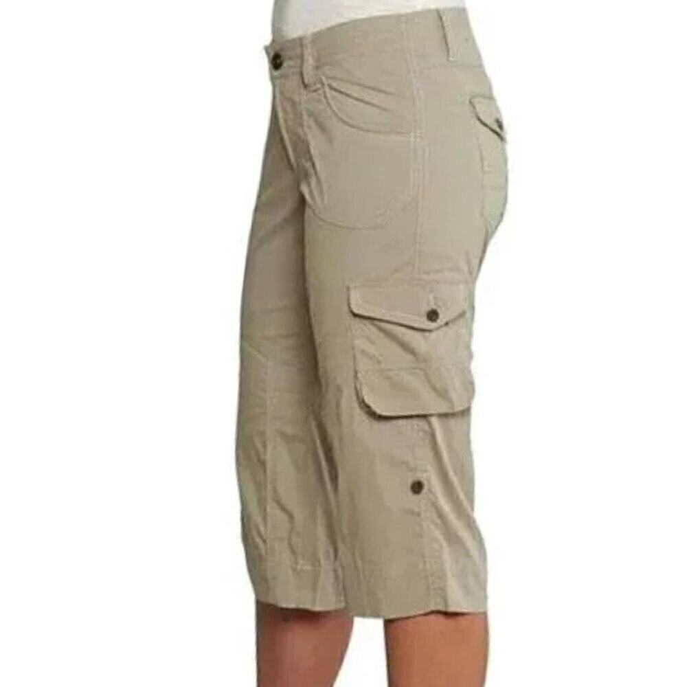 Kuhl Kontra Roll-Up Convertible Shorts Light Khaki 2 Outdoor Hiking Gorp Bermuda
